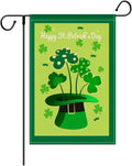 St Patricks Day Garden Flag- Irish Garden Flag, Spring Garden Flag, 12×18 Inch,Gnome Garden Flags for Outside,Double Sided Vertical Yard Flags ,Garden Decor for Outside
